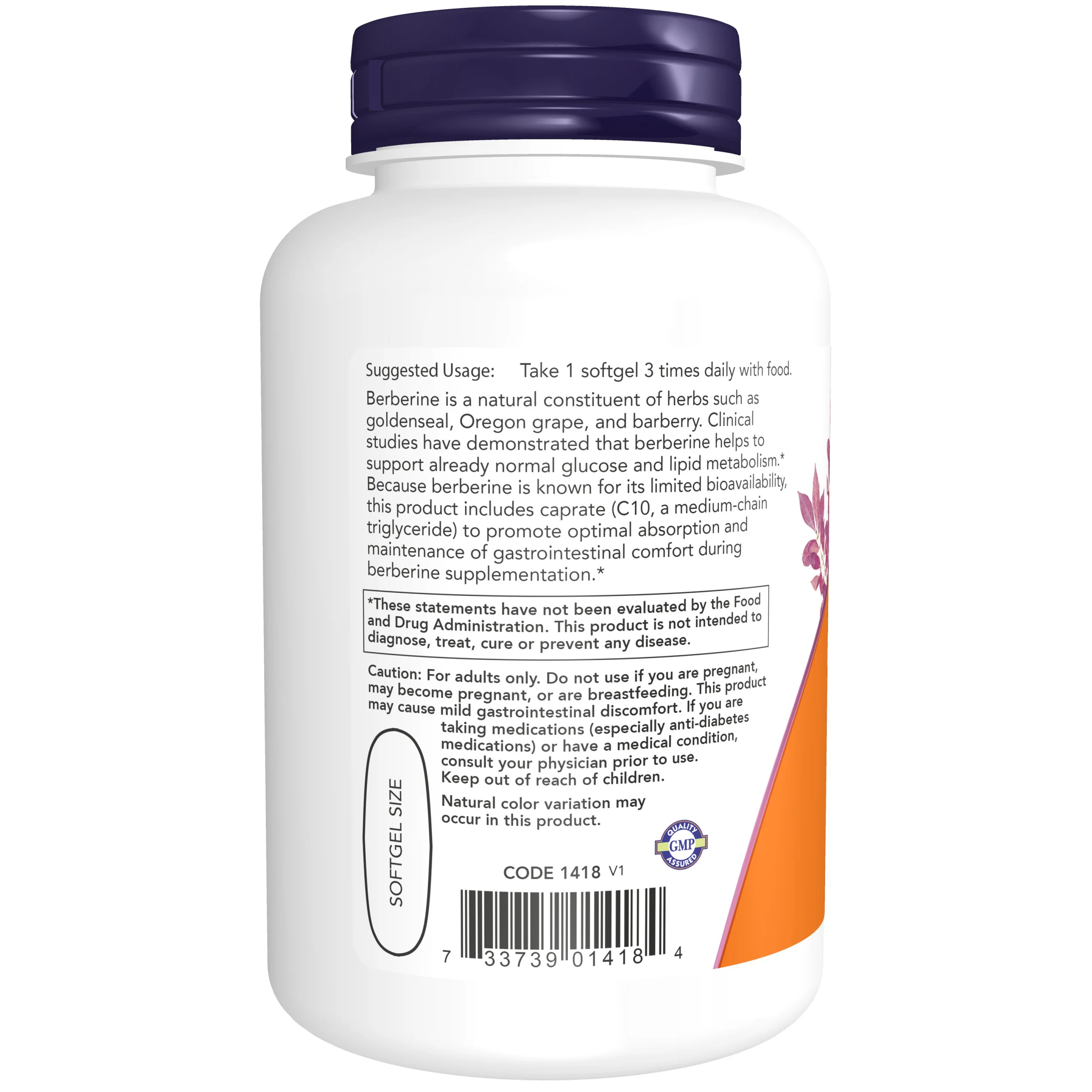 NOW Foods Berberine Glucose Support